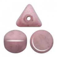 Les perles par Puca® Ilos kralen Opaque light rose ceramic look 03000/14494
